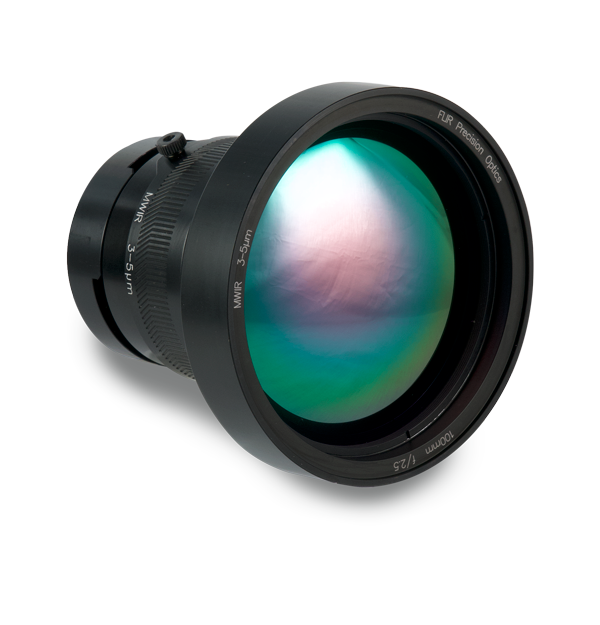 100 mm f/2.5 MWIR FPO manual lens