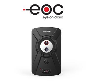 Eye on Cloud Logo with Thermal Imaging Camera